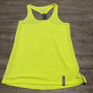 Under Armour Breathable Reflective Fluorescent Yellow Top Tank Women’s XS